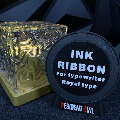RE Horror Game Ink Ribbon 3D Printed Shape Speaker, Gaming Room Decor Fan Collectible