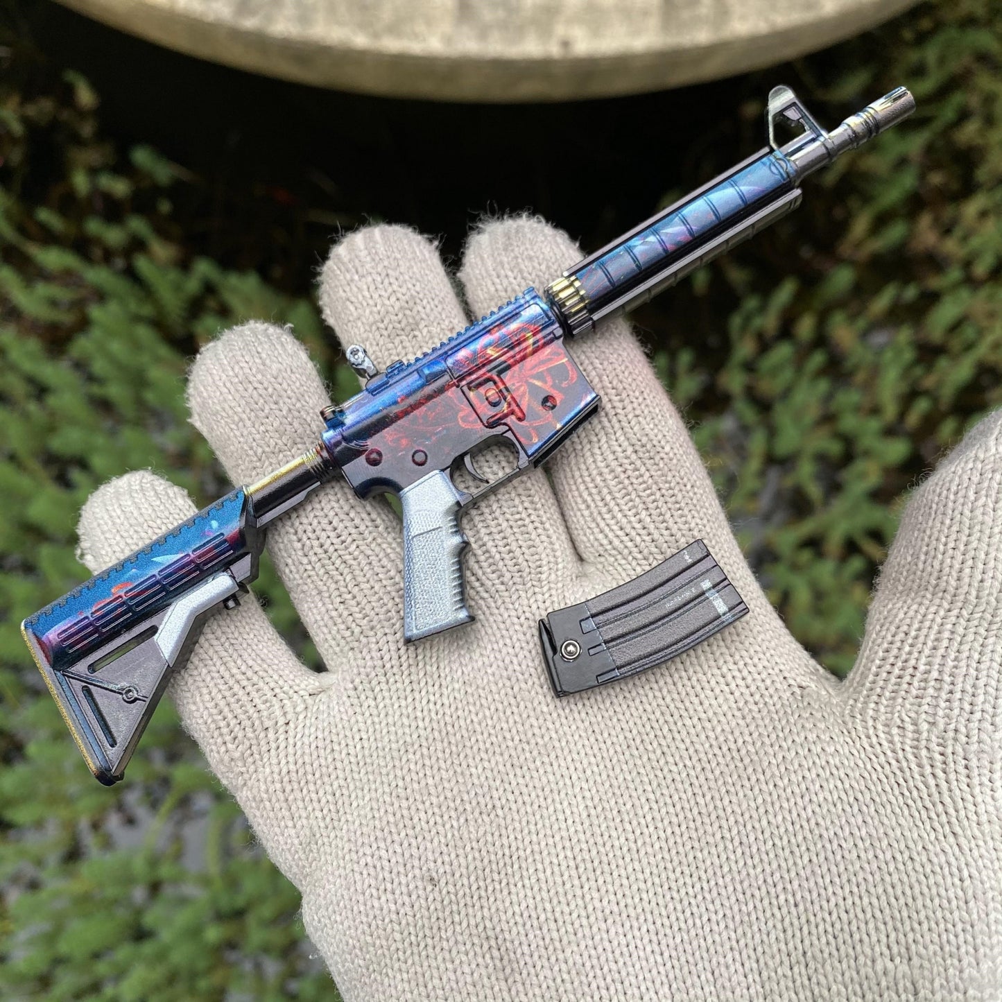 M4A4 Spider Lily Mini Metal Replica For Collection