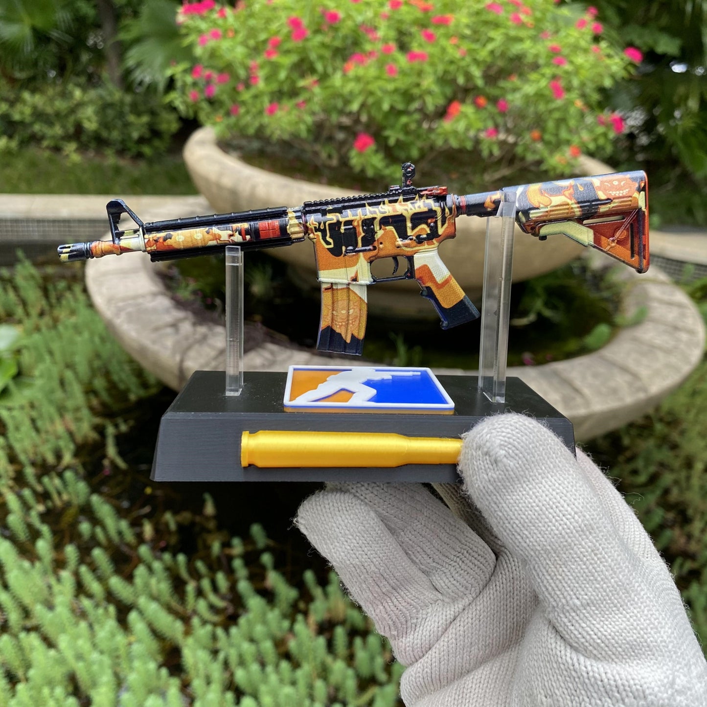 CS M4A4 Hellish Mini Metal Replica For Collection