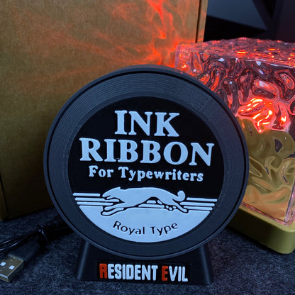 RE Ink Ribbon Speaker 3D Printed Horror Game Themed Desktop Decor Gift