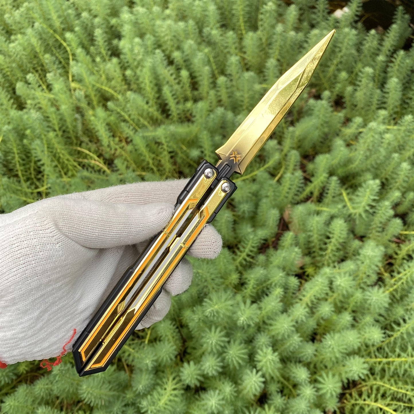 Metal Champions 2025 Butterfly Knife Replica - Dull Blade Prop For Collection
