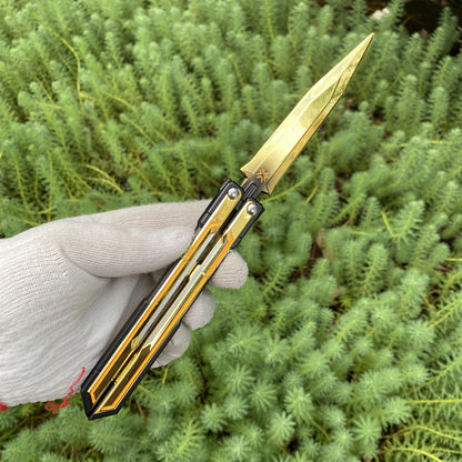 Metal Champions 2025 Butterfly Knife Replica - Dull Blade Prop For Collection