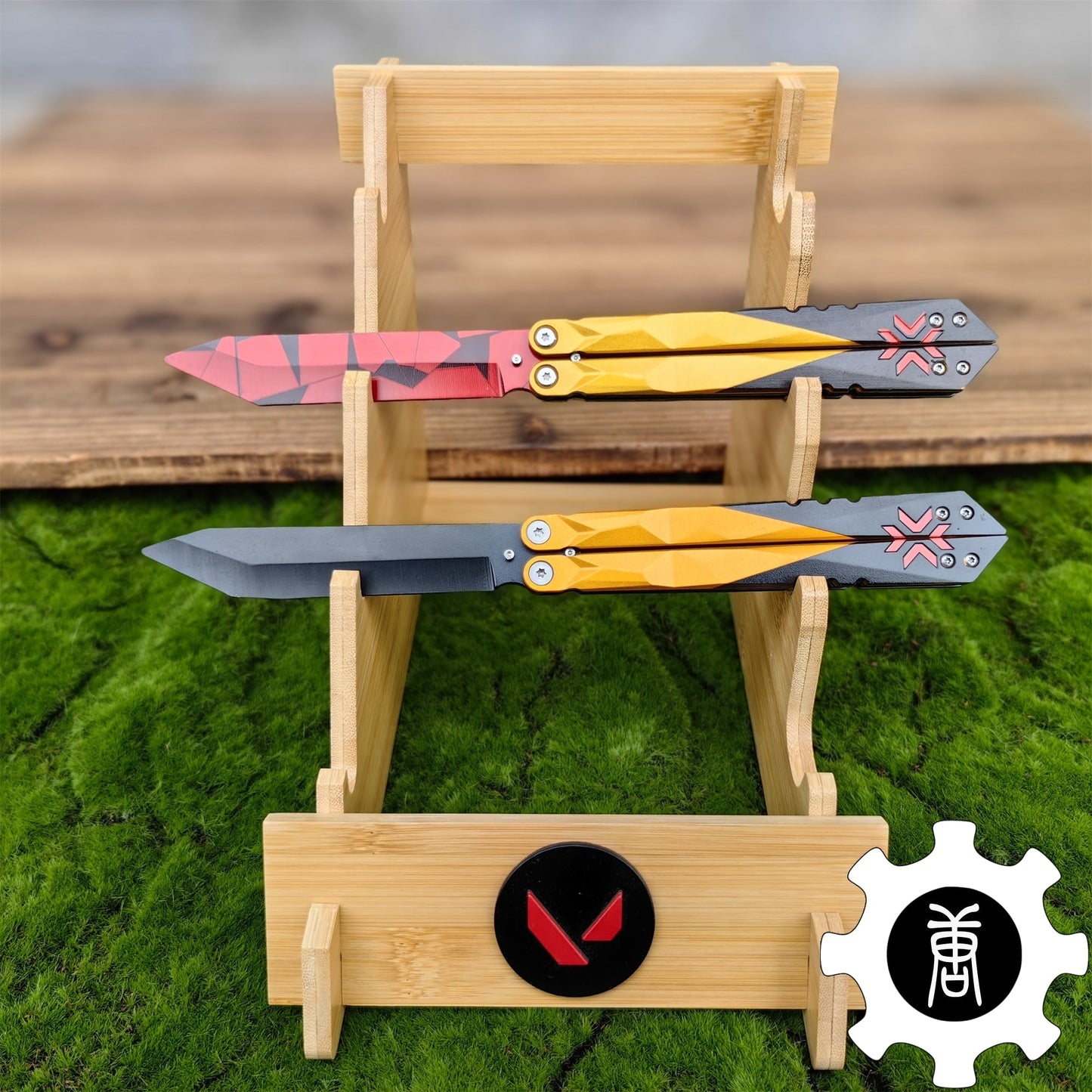 Metal Champion Butterfly Knife Blunt Blade Balisong Trainer Display Fan Art