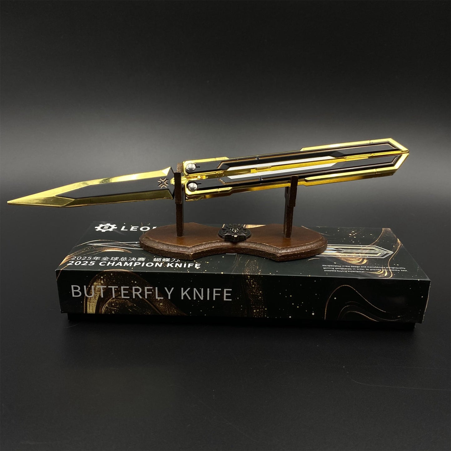 Metal Champions 2025 Butterfly Knife Replica - Dull Blade Prop For Collection