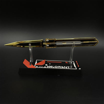 Metal Champions 2025 Butterfly Knife Replica - Dull Blade Prop For Collection