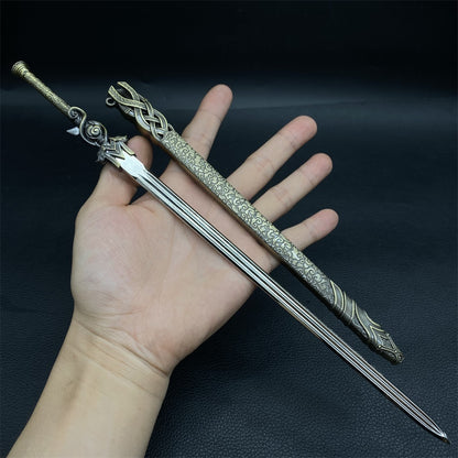 Cool Weapons Chinese Style Swords Metal Tiny Sword Replica 8 Options
