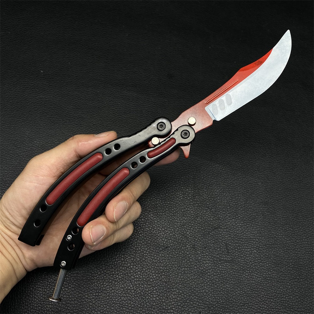 Global Offensive Game Balisong Karambit Blunt Blade Trainer Replica