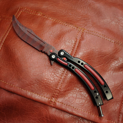 Global Offensive Game Balisong Karambit Blunt Blade Trainer Replica