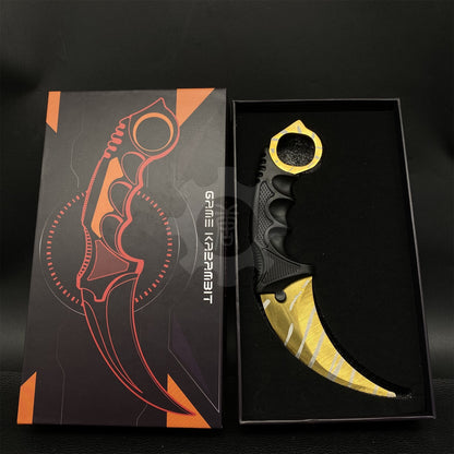 Global Offensive Game Karambit Blunt Blade Replica With Gift Box