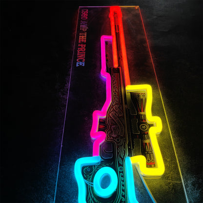 Customized CSGO AWP Rare Skin Neon Light Wall Decor