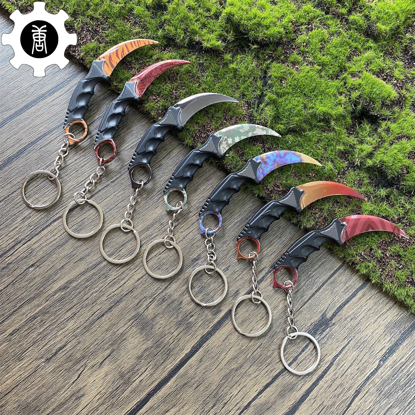 Go Game Mini Karambit Metal Keychain