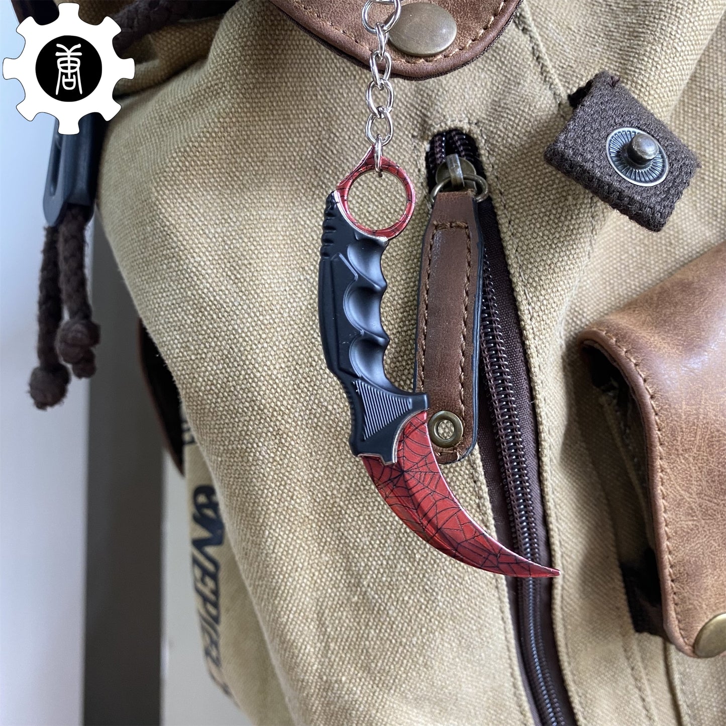 Go Game Mini Karambit Metal Keychain