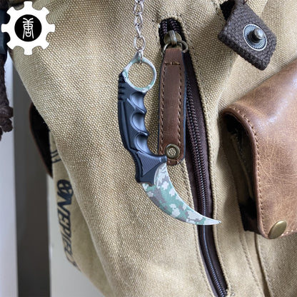 Go Game Mini Karambit Metal Keychain