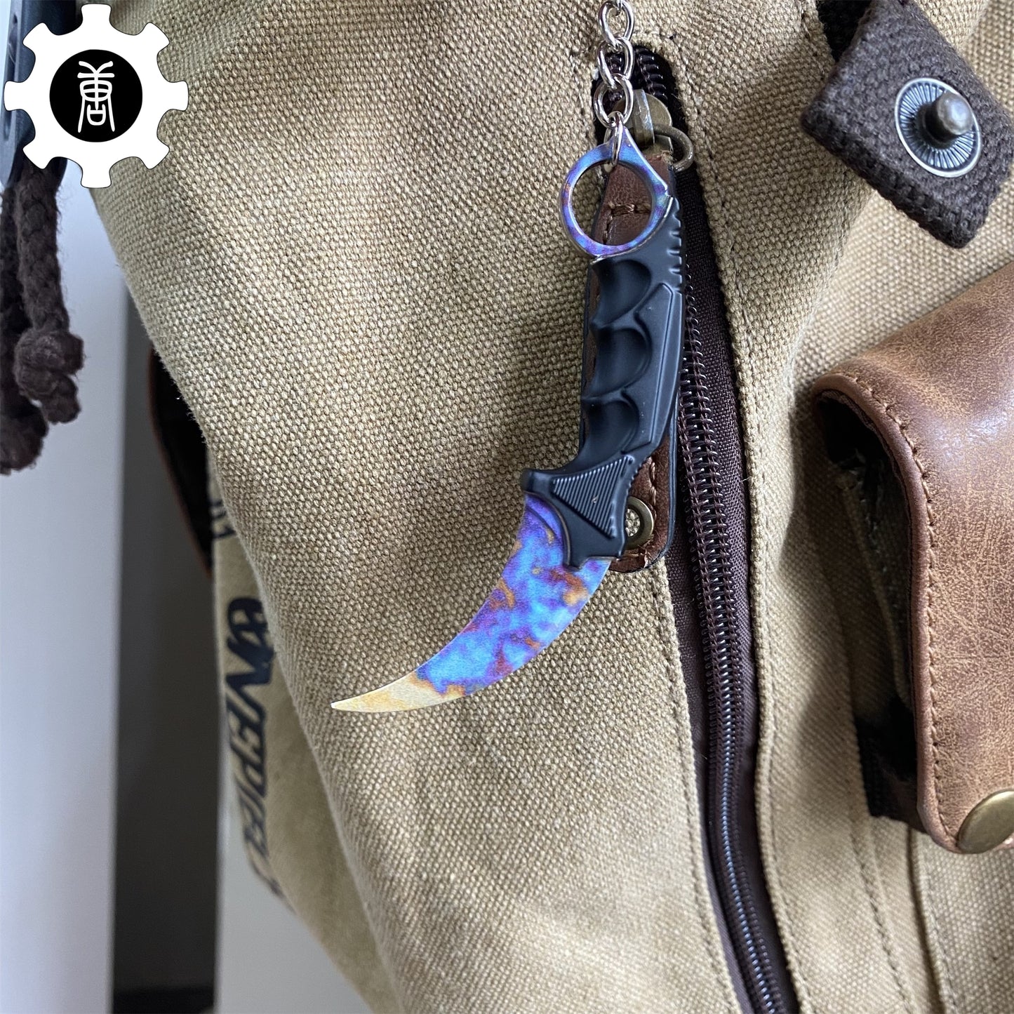 Go Game Mini Karambit Metal Keychain