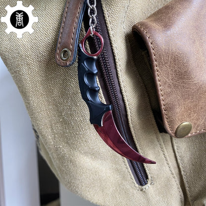 Go Game Mini Karambit Metal Keychain