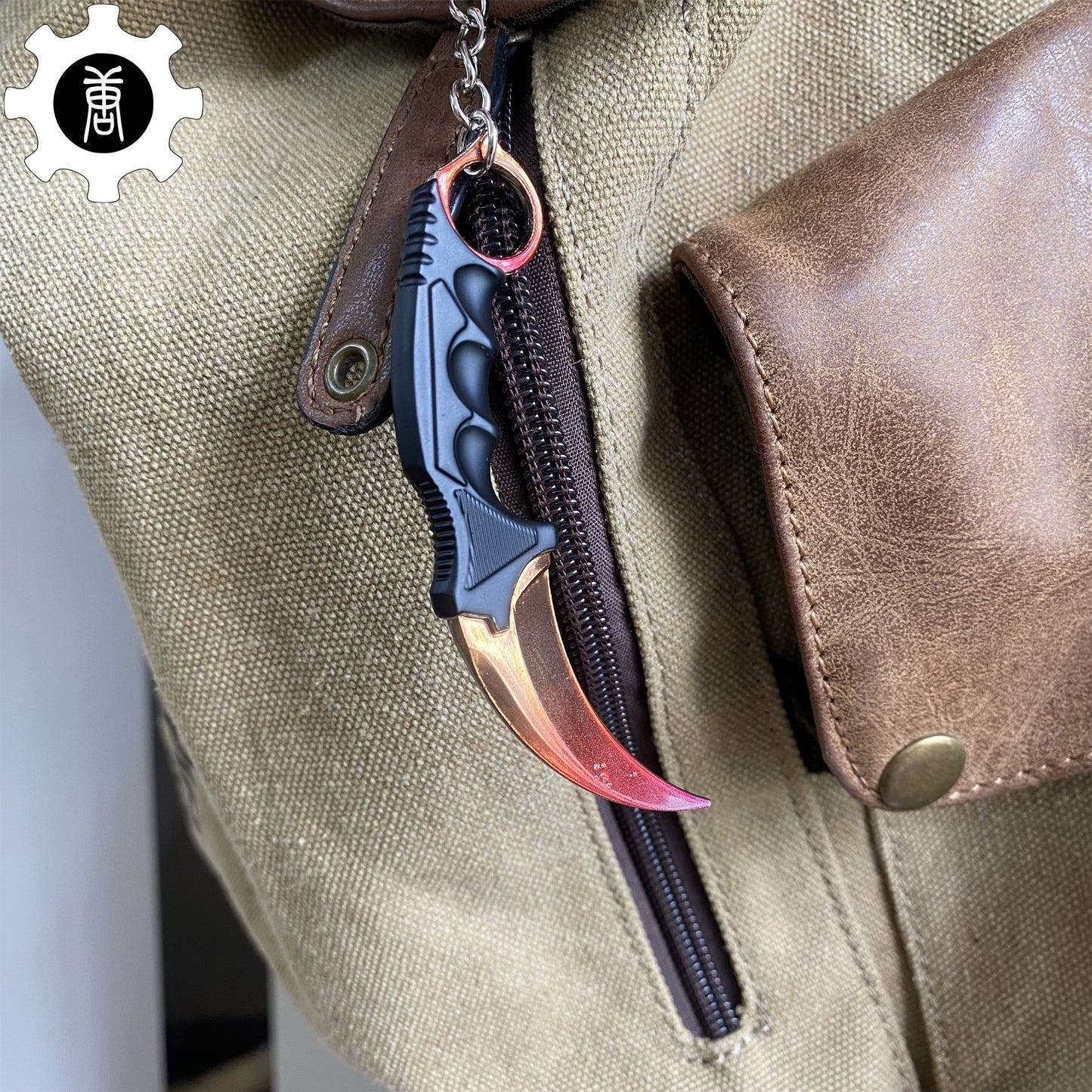 Go Game Mini Karambit Metal Keychain