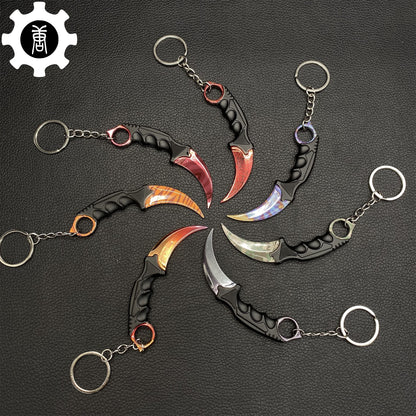 Go Game Mini Karambit Metal Keychain