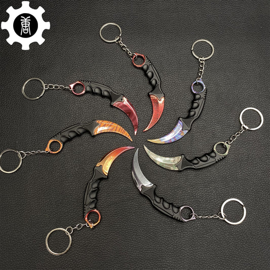Go Game Mini Karambit Metal Keychain