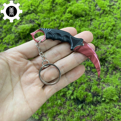 Go Game Mini Karambit Metal Keychain