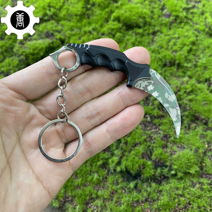 Go Game Mini Karambit Metal Keychain