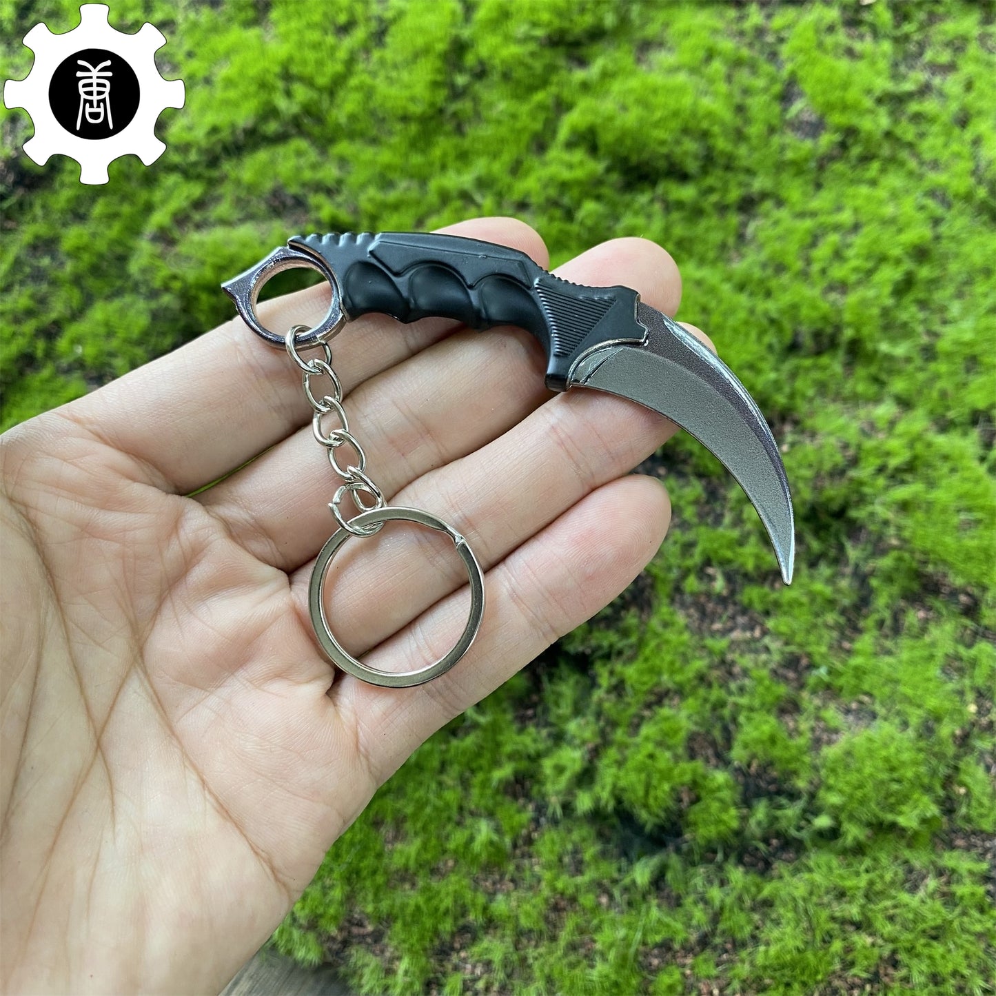 Go Game Mini Karambit Metal Keychain