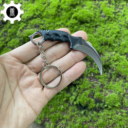 Go Game Mini Karambit Metal Keychain