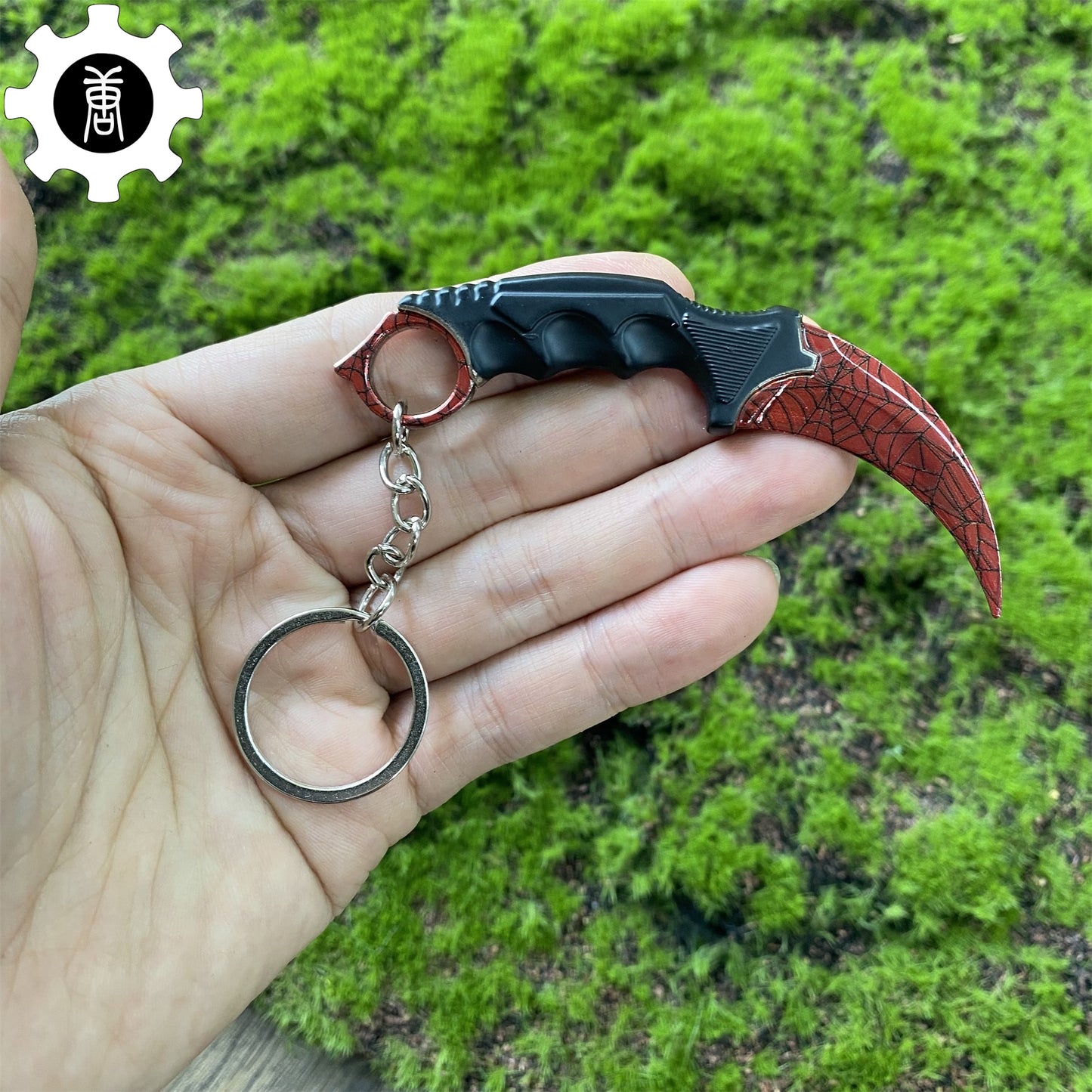 Go Game Mini Karambit Metal Keychain