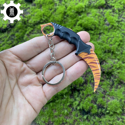Go Game Mini Karambit Metal Keychain