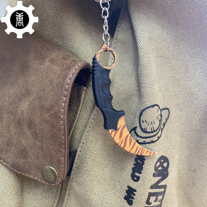 Go Game Mini Karambit Metal Keychain