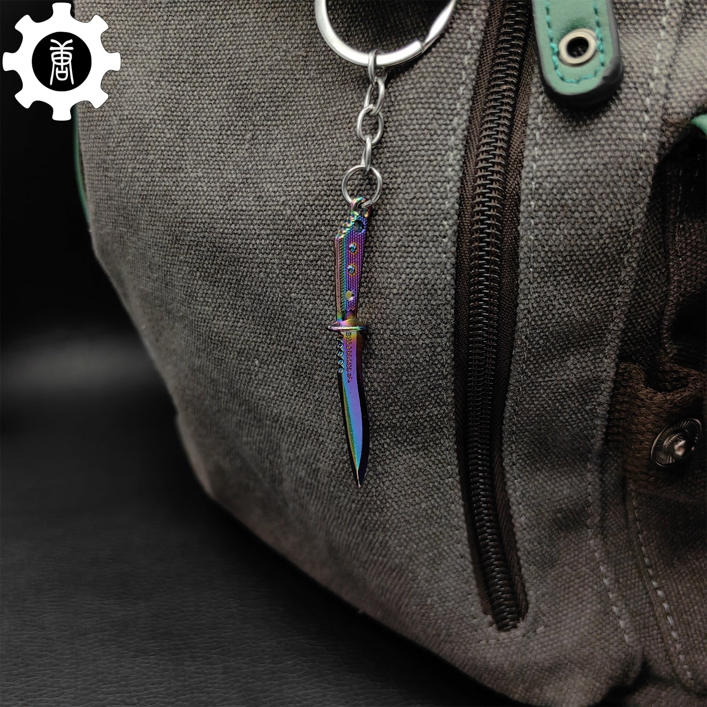 Mini Metal CS Karambit M9 Classical Knife Bowie Knife Keychains ...
