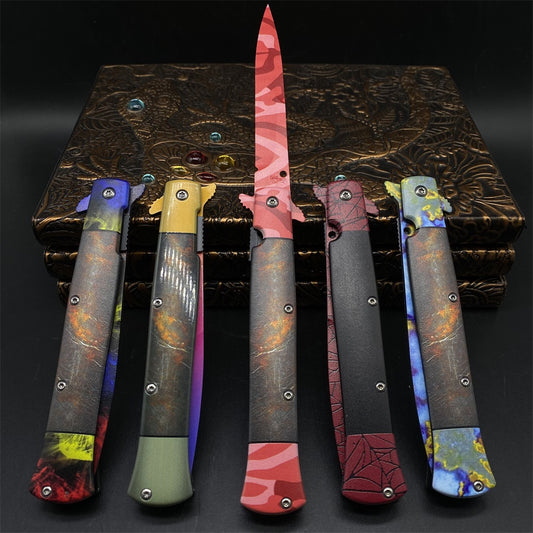 Rare Skin Stiletto Knife Blunt Blade Game Replica