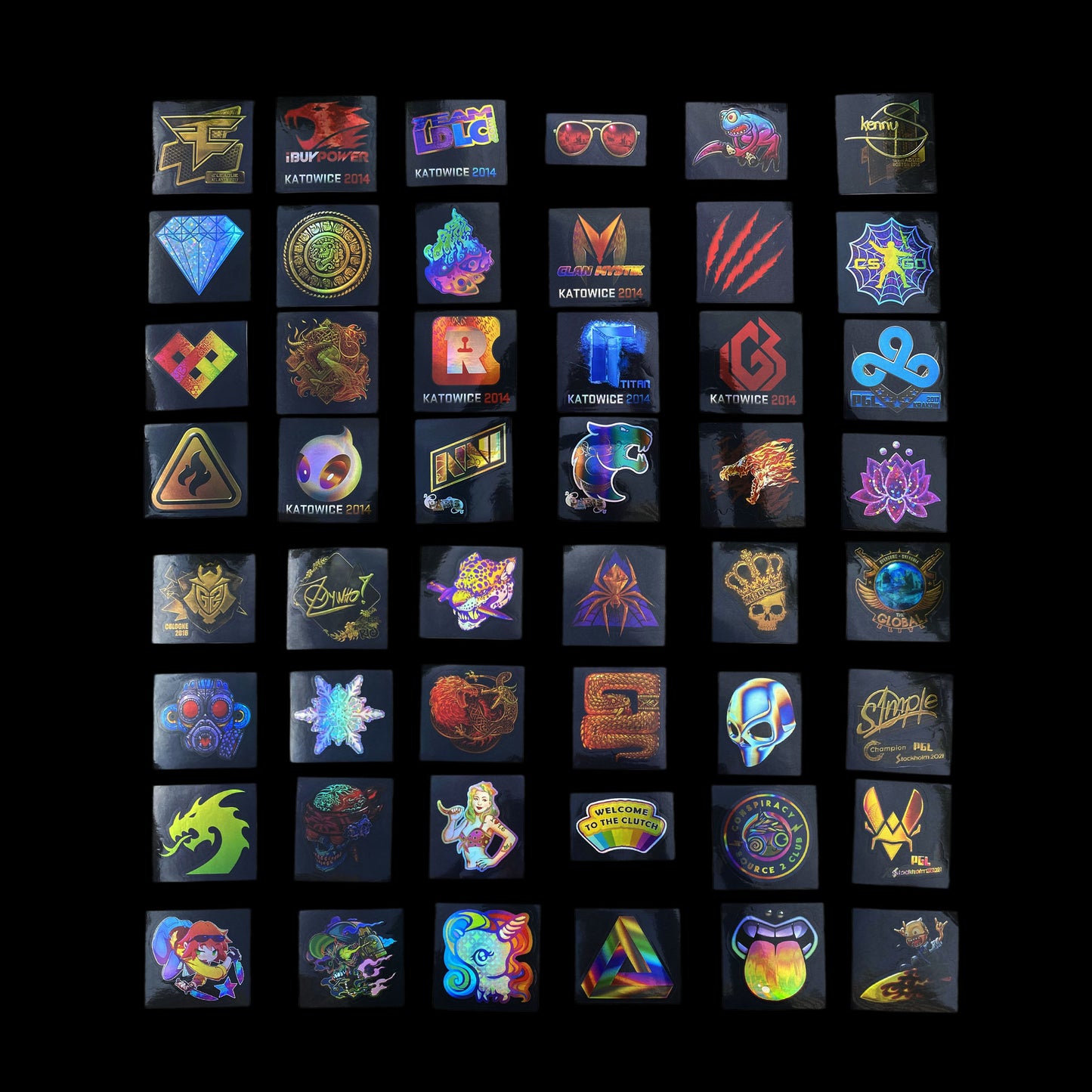 IRL 50 CSGO Classical Holographic Stickers