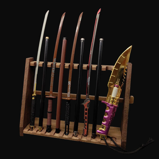 Cyberpunk Style Mini Katanas Jinchu Maru Black Unicorn Byakko Thermal Katana Errata Headhunter Knife 5 in 1 Pack