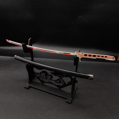 Cyberpunk Style Mini Katanas Jinchu Maru Black Unicorn Byakko Thermal Katana Errata Headhunter Knife 5 in 1 Pack