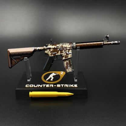 CS M4A4 Desert Storm Mini Metal Replica For Collection