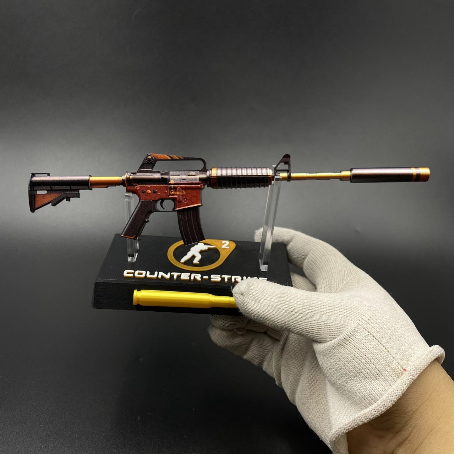 Atomic Alloy M4A1-S Metal Gun Miniature For Collection