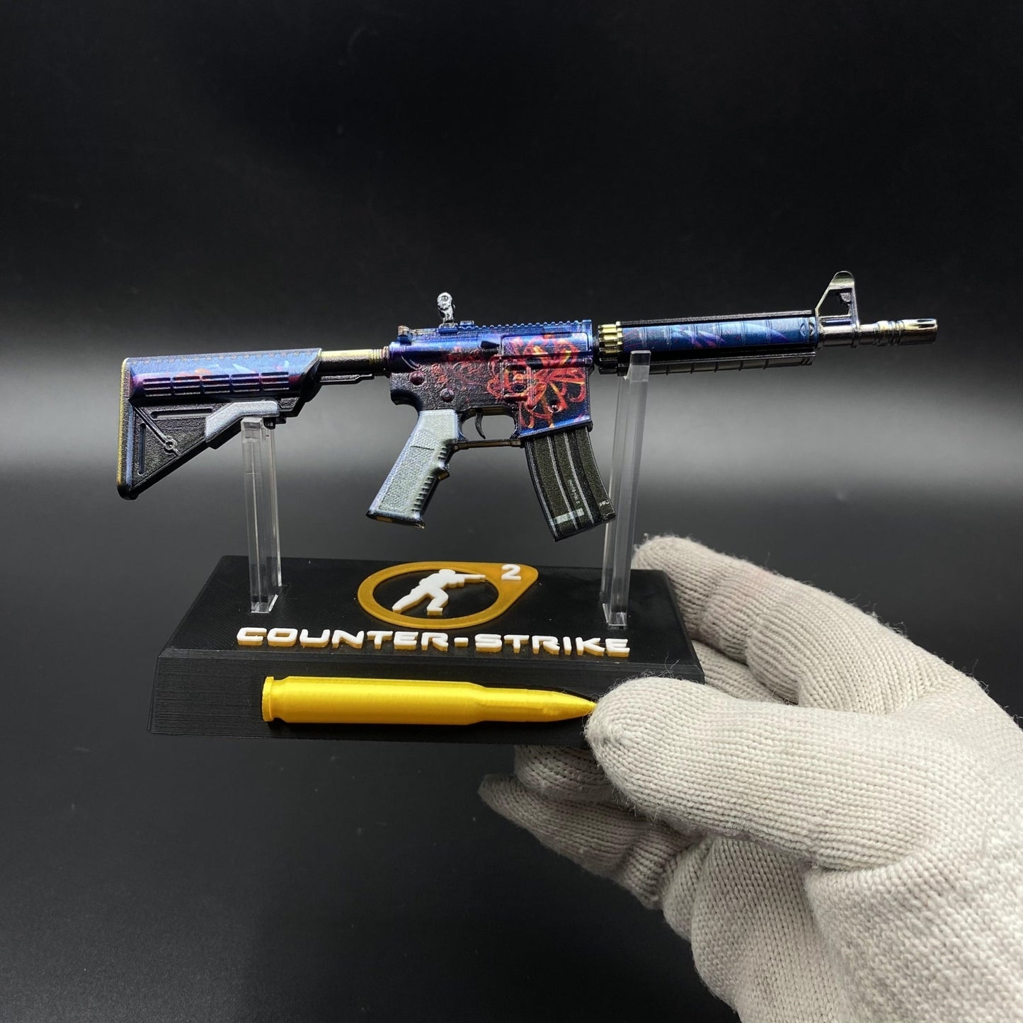 M4A4 Spider Lily Mini Metal Replica For Collection