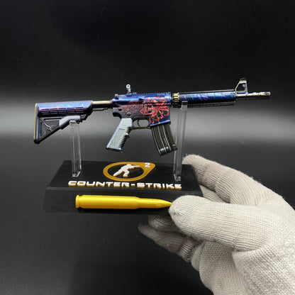 M4A4 Spider Lily Mini Metal Replica For Collection
