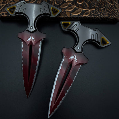Rogue Dagger Knife, 1:1 Scale Replica of Skin Replica Cosplay Prop Set Unsharpened Game Prop Collectible