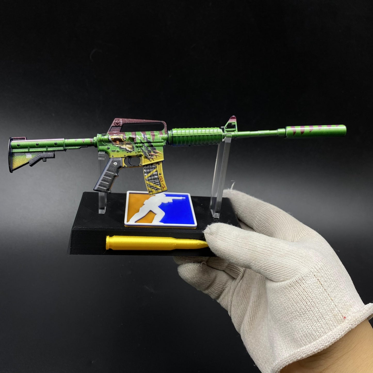 CS M4A1‑S Emphorosaur-S Metal Tiny Gun Replica for Collectible