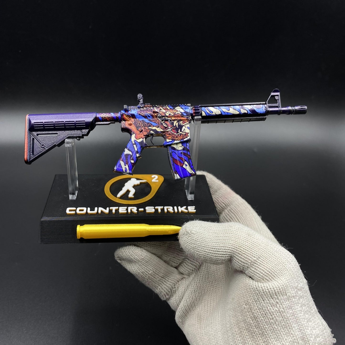 M4A4 Dragon King Mini Metal Replica For Collection