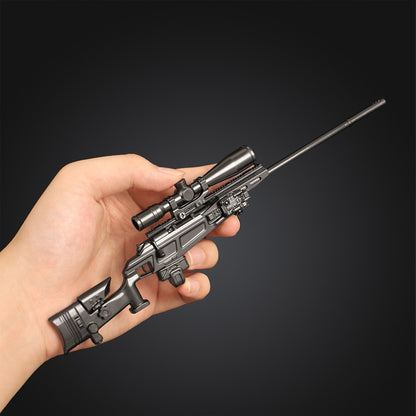Delta Force Game R93 Sniper Rifle Mini Alloy Replica, Non-Firing Static Replica Game Collectible