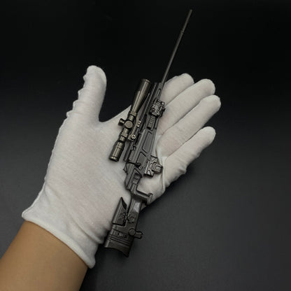 Delta Force Game R93 Sniper Rifle Mini Alloy Replica, Non-Firing Static Replica Game Collectible