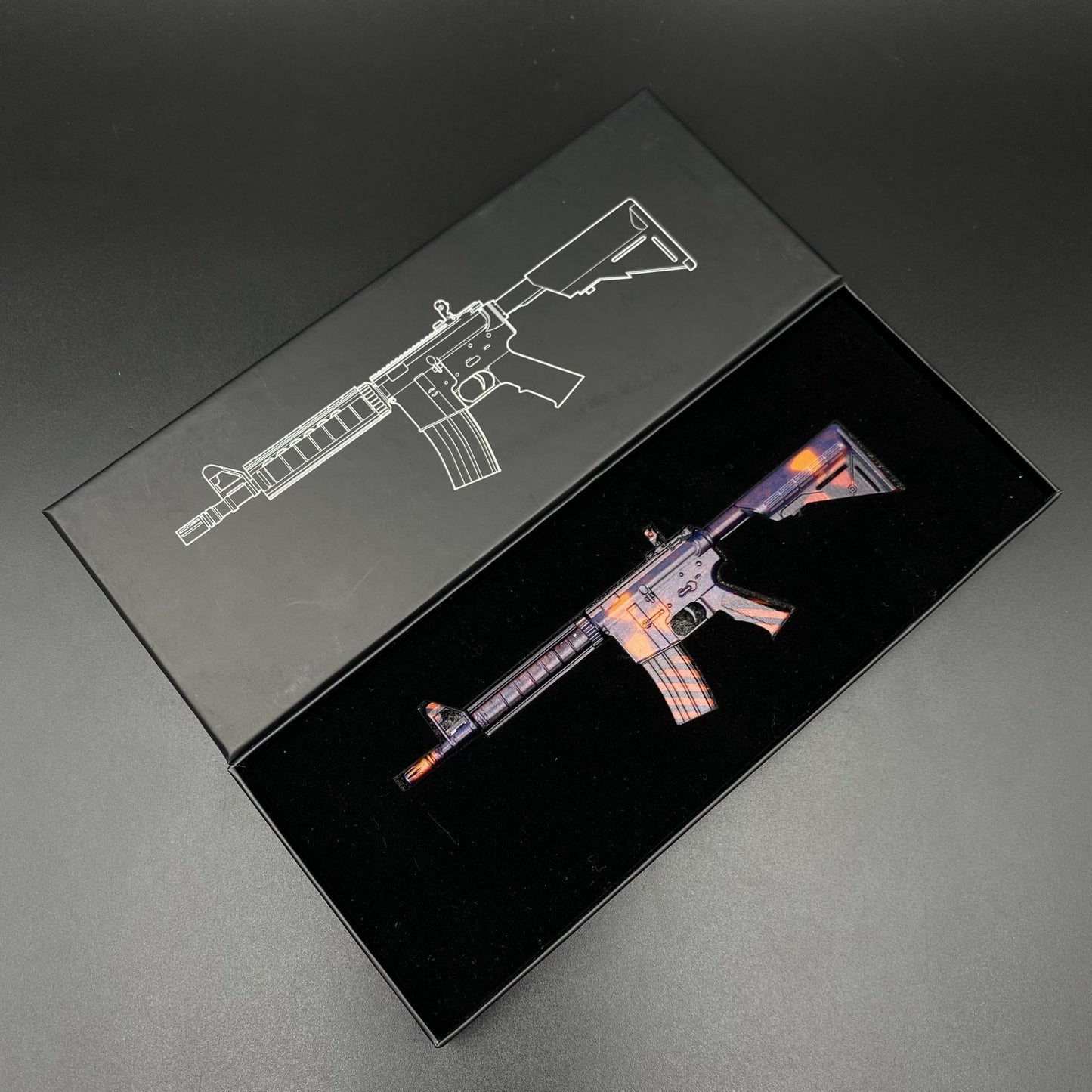 Metal Tiny CS M4A4 Radiation Hazard Gun Miniature For Collection