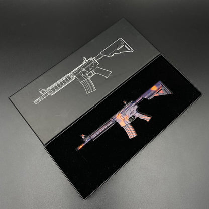 Metal Tiny CS M4A4 Radiation Hazard Gun Miniature For Collection