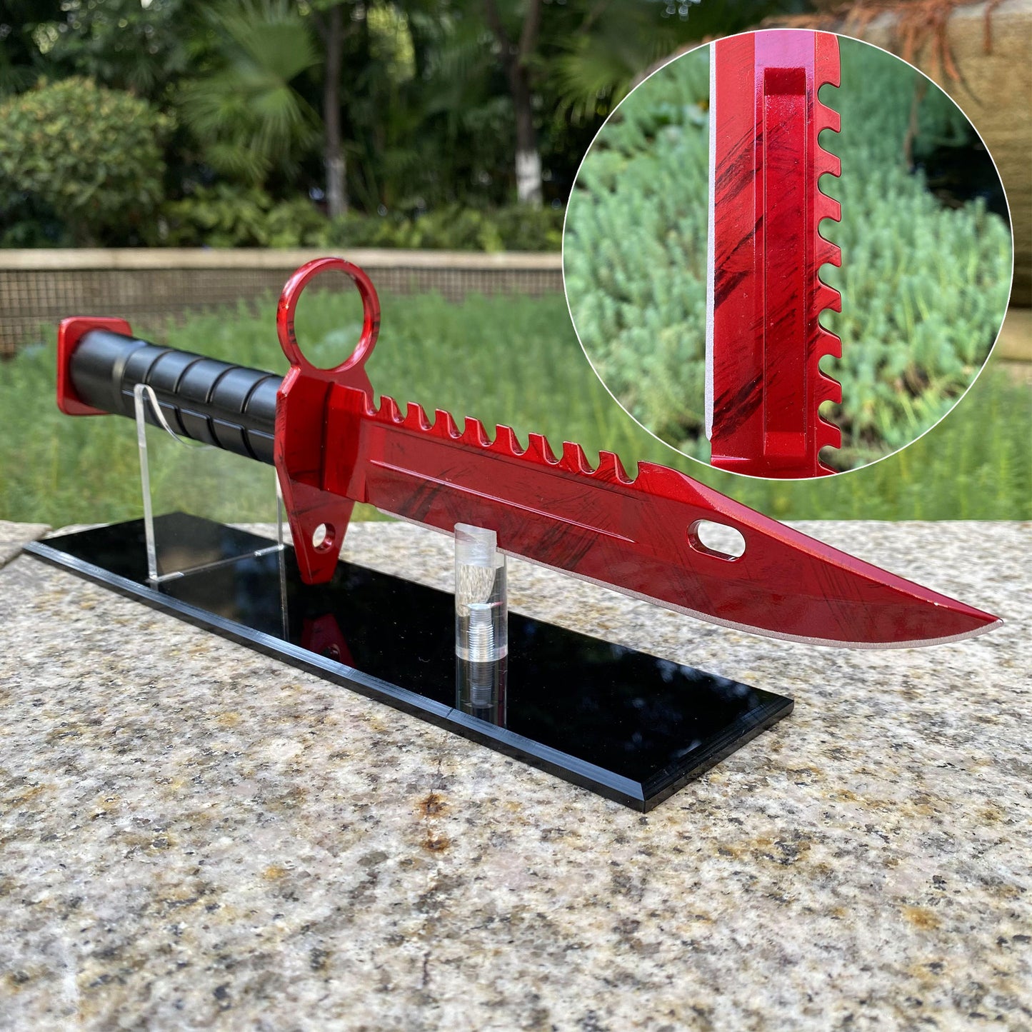 CSGO Full-Size Metal M9 Bayonet Dull Blade Replica 33CM/13"