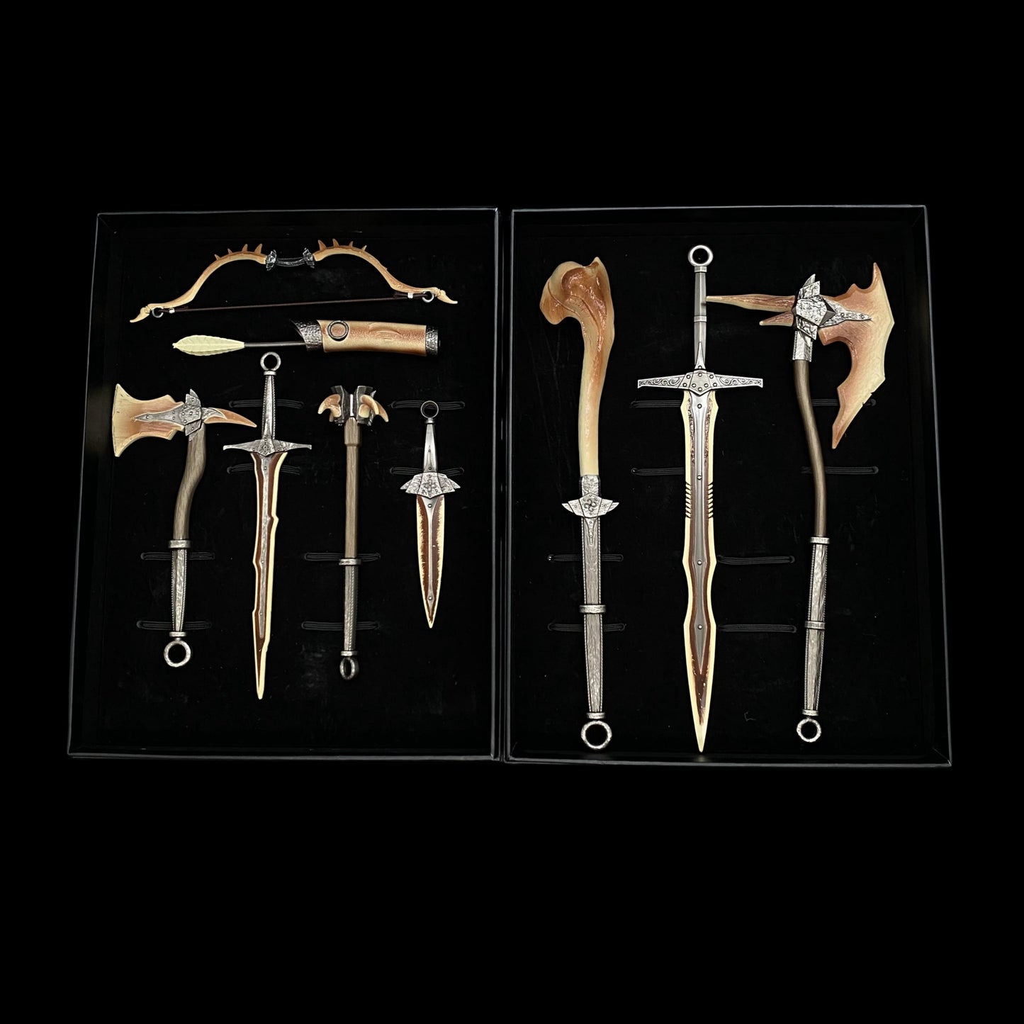 1/6 Scale Skyrim Dragon Bone Weapon Metal Miniatures