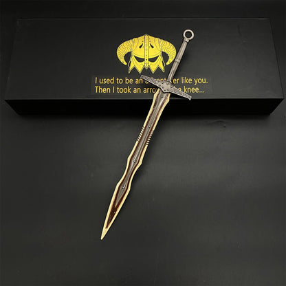 1/6 Scale Skyrim Dragon Bone Weapon Metal Miniatures