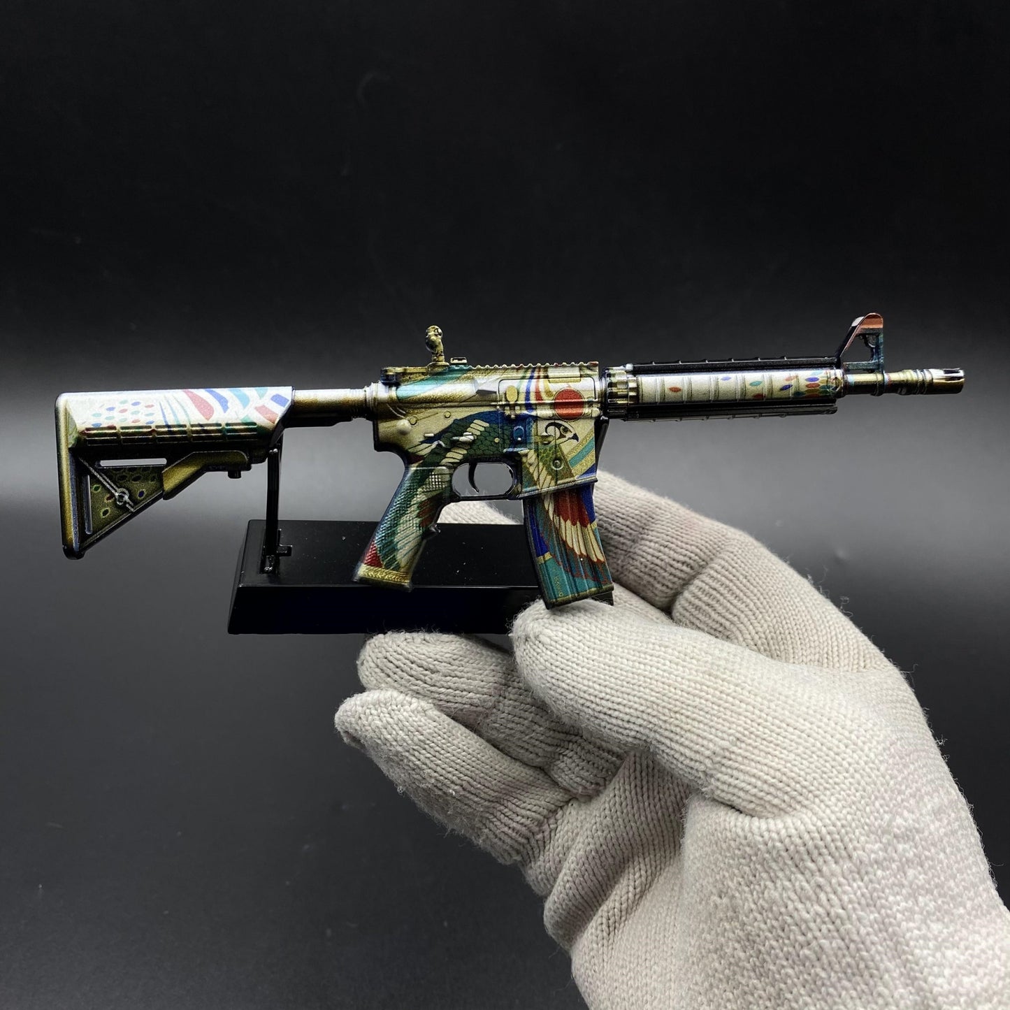 Metal Tiny CS Eye of Horus Gun Miniature For Collection