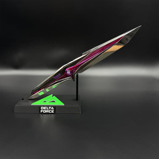 28cm/11'' 1:1 Scale Replica Delta S9 Falling Star Game Knife IRL Replica Knife Blunt Blade